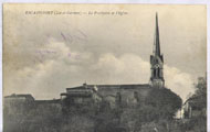 ESCASSEFORT (Lot-et-Garonne) -  Le Presbytère et l'Église