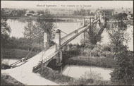 Mas-d'Agenais – Pont suspendu sur la Garonne 