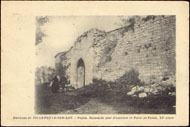 Environs de VILLENEUVE-SUR-LOT. – Pujols. Ruines du mur d'enceinte et Porte du Palais, XIe siècle 